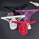 Men's elastic thong transparent sexy mesh underwear new gay pure desire hollow underwear 10016 black