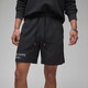 Nike shorts pantalons masculins pantalons de sport à la mode lâche confortable pantalon décontracté à cinq points dx9717-045 / noir 2xl