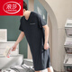 Langsha Men Camanos de una pieza Summer Summer Sail Silk Nightgown Modal de gran tamaño Long Campo suelto 844 gris oscuro 3xl [recomendado 180-210Jin [Jin iguala 0.5 kg]]]