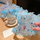 Jieyi Children's Crown Super Fairy Princess Veil Headband Elsa Headband Little Girl Frozen Headband Hair Accessory Elsa Princess Crown Pendant Headband 1 Pack
