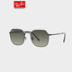 Rayben [neues Produkt] Sonnenbrille Metall Unregelmäßige Gradienten polarisierte Modebrillen Männer und Frauen Sonnenbrillen 0RB3694 [polarisierter Kang Minse] 0RB3694 9202G9 MEI