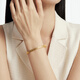 Chow Tai Fooks gebrochenes Gold Armband Bracelet (Arbeitsgebühr von 1620) 58 mm ca. 18G EOF1476