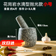 Cat stone garlic pounder stone mortar medium grinder bluestone garlic press garlic mortar household granite garlic paste granite water drop type medium polished model with lid