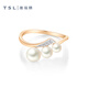 Xie Ruilin (TSL) TGOL Fashion Pearl Series 18K Gold Diamond Pearl Ring Offline Same Style 63644