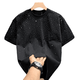 KAZUKI KURAISHI trendy brand fashion light luxury short-sleeved T-shirt for men in summer internet celebrity hot diamond high-end half-sleeved top for men black XL