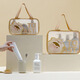 QDZX New High-Looking Travel Toilet Bag Women's Portable Waterproof Transparent Cosmetic Bag Cosmetics Organizing and Storage Bag 113