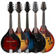 Nanzhong Tibetan Gitarre Acht-Saiten-Mandolin Qin Western Musikinstrument Elektrische Klang Mandoline Mandala Ethnisches Musikinstrument Mandoline Elektrische Box Sonnenuntergang Farbe