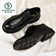 Sandalias de cuero para hombres de Woodpecker 2025 Autumn New Breathable Hollow Casual Business Wear Formal Mesh con agujeros Black A15262 Punta de cuero 38 38