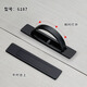 Produits Shanhe Gandage Tatami Manuil moderne Simple Simple Invisible poignée foncée Invisible Poignée de tiroir foncé embarqué Black 6187-85 Trou Dimension Pièces de fer [2 Packages]