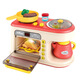 Children aged 3-6-10 have a house kitchen toys simulated kitchen utensils steaming and cooking coffee afternoon tea microwave breakfast 47PCS breakfast machine [green] upgraded version-G766