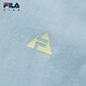 FILA Children's Sun Protection Clothing 2025 Autumn New Girls' Outdoor Sports Hooded Jacket Light Silicon Blue-LB 160