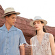 Mr DUCK2025 new product, light and breathable Panama hat, men and women, hand-dyeed cotton and linen plaid webbing topper, sun protection straw hat MS56328-Natural Khaki/Cotton and linen plaid webbing L(57-58cm)