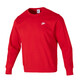 Nike (Nike) French French French Terry's Sportswear Fitness Training Casual Sweatshirt Sweet Sweet Round Neck Veste Top FN3889 / Naissance Année Red Men et Femme Single S.