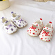 Meng Yilan (MENGYILAN) 0-6 to 12 months spring and autumn baby shoes soft sole toddler shoes baby girl floral princess shoes newborn shoes floral red 12 inner length 11.0cm size 12