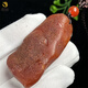 Fuwanzhe natural beeswax authentic rough stone pendant Baltic amber red leather beeswax full leather handle 21.25g