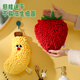 Jieliya hand towel 16*26cm chenille thickened water-absorbent quick-drying sponge bathroom hanging absorbent towel banana