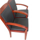 
Liju office meeting chair meeting chair office chair solid wood chair Y-30LJ 600*520*1050mm handle