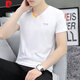Pierre Cardin Men's Vêtements 2025 Nouveau t-shirt à manches courtes pour les jeunes hommes en V pur T-shirt T-shirt décontracté Coton Min
