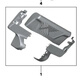 Yusenyi BMW series interior rearview mirror original cover decorative protective plate 5 series G38/7 series G12 653