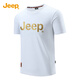 Jeep (Jeep) T-Shirt für Männer Modetrends und vielseitige Jugendliche losen runden Hals lässigen Sportarten kurzärmelige Männer 1278 Black XL