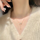 
Qiuyu S999 sterling silver light and shadow butterfly necklace for women 2025 summer new clavicle chain for Chinese Valentine's Day gift for girlfriend [Bow gift box] light and shadow butterfly necklace