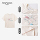 
Mamimaca MOMOCO Summer Children's Short Sleeve T-shirt Girls Print T-shirt 5022 Beige 105