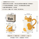 Dining General Ceramic Water Set Gift Box Living Room Flower Teapot Mug Coffee Cup Saucer Water Cup Housewarming New Wedding Souvenir Creative Cat Water Set One Pot Four Cups and Saucers