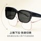 Parzin (Parzin) Fan Chengcheng gleiche polarisierte Sonnenbrille Abdeckung für Männer leichter großer Rahmen Sonnenschutz Sonnenbrillen Trendy Women 12127 Sternenschwarz [gleiches Modell für Fan Chengcheng]