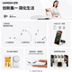 绿联Qi2+MFi认证适用苹果三合一无线充电器MagSafe磁吸快充支架25/15W/iPhone16/AppleiWatch手表耳机