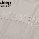 JEEP SPIRIT Jip Waffle Casual Set Men's Summer Teen Large Size Men's Sports Short Sleeve Shorts Two-Piece Set 829-Gray 2XL 160-180Jin[Jin equals 0.5 kg]