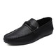 Ueteey Summer Men's Shoes Locs Men's 2025 Coréen Version Men's Men's Casual Leather Soft Sof Social Young Men's Shoes D826 Black 39