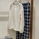 S.SOFEA春秋女睡衣两件套黑红格子家居服 长袖套NY897红小格 170 M(80-100斤)