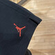 Nike shorts pantalons masculins pantalons de sport à la mode lâche confortable pantalon décontracté à cinq points dx9717-045 / noir 2xl