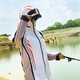 2025 new fishing sun protection clothing men's suit ice silk breathable sun protection quick-drying anti-mosquito sports fishing clothing customization 002 red top + gray pants L recommended 115 to 135 Jin Jin equals 0.5 kg