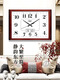 Combasi Wohnzimmer Wanduhr Stille Schlafzimmer Büro Hanging Tisch Einfacher Kalender Uhr Haushaltsquarzuhr