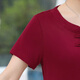 Su Yunyas Sommerhemd 2021 Neues T-Shirt mit kurzärztem Kurzärmlern für mittlere und ältere Menschen für Frauen mittleren Alters mit mittleren Altersdosen.