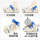 Balabala children's clogs lightweight non-slip sandals boys and girls shoes new summer trend white blue tone 30