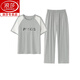 浪莎（langsha）女士短袖纯棉睡衣套装夏季长裤家居服韩版薄款可外穿夏天卡通 Y9719 M (建议75-95斤)