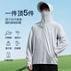 Pull back sun protection clothing men's summer UV-resistant ultra-thin breathable original yarn cool sunshade skin clothing quick-drying fishing jacket