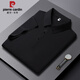 Pier Cardin summer new ice silk Polo shirt men's short-sleeved T-shirt casual breathable t-shirt ice-filled mature half-sleeved breathable top PM-12357 khaki M