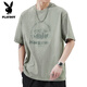 T-shirt Playboy Men Summer American American Imprimé en coton pur Coton à manches courtes Men Men de T-shirt pour hommes à manches inférieures décontractées [5008 styles] M
