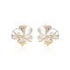 Qlady ear clip women's pierced ear bone clip flower earrings feminine earrings 2025 new high-end birthday gift