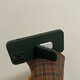 Oemgins Retro -Retro -Retro -Green für Mate70 Huawei P60 Mobiltelefonhülle Nova13117 Push and Pull -Halterung 10 Flüssiges Einschalen -Flüssig -Silikon Dunkelgrün anderer Mobiltelefonmodelle