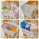Tlxt Canasta colgante colgante Baby Bedside Smanking Box Bolsa de almacenamiento Bolsa de almacenamiento Bolsa de almacenamiento mejorada Gray-White [1 paquete] Enviar pegatinas