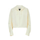 VEROMODA Chinese Valentine's Gift Jacket for Women 2025 Summer New Loose Short Light Fabric Drawstring Top 325217013 Gulf White XS