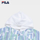 Fila Emerald Women's Woven Jacket 2025 Summer New Fashion Casual с капюшоном с капюшоном Full Print-za XL 175/92a/xl