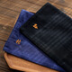 How cool embroidery handkerchief embroidery name for men, all cotton embroidery custom pure cotton handkerchief small square scarf boyfriend birthday gift blue blue
