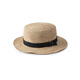 Muji (Muji) Raffia Blattfaser Fein gestricktes Top -Hut -Strohhut gewebter Hut 25 Sommer DBA90A5S Originalfarbe