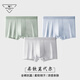 Septwolves Herrenunterwäsche Ice Silk Boxer Hosen Herren Sommerhosen Modal Atmungsbarer Hosen Herren D Mint Grün + hellblau + hellgrau [Modal] 834