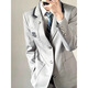 Jiongye JIONGYE Japanese College Feng Pengnan Gao DK Uniform Boys Student Suit Shirt Trousers Adult Dress Gray Suit + White Shirt + Gray Trousers + same tie XL Follow and give the same badge